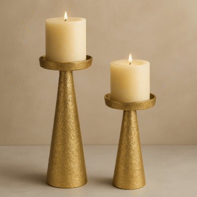 Sierra Gilt Candle Holder