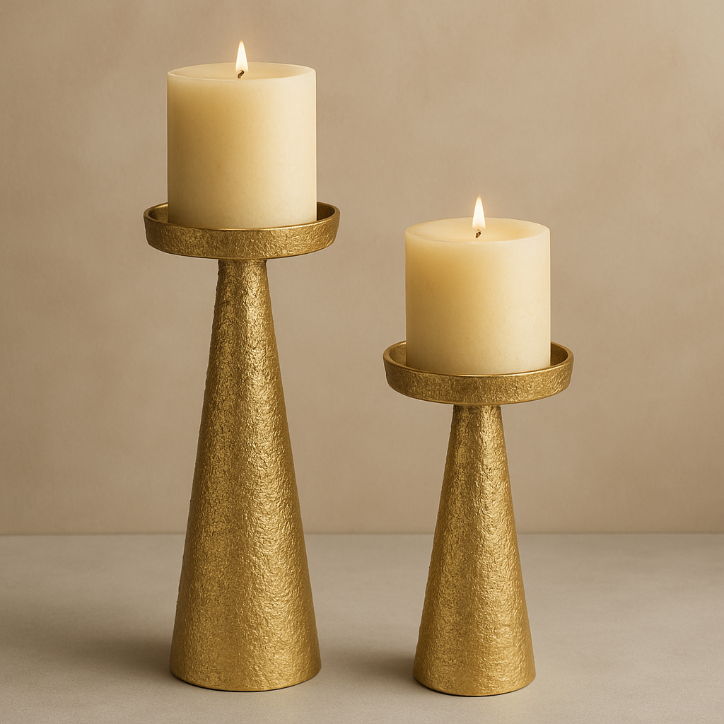 Sierra Gilt Candle Holder