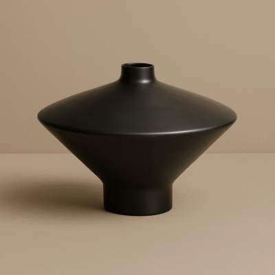 Obsidian Flare Vase