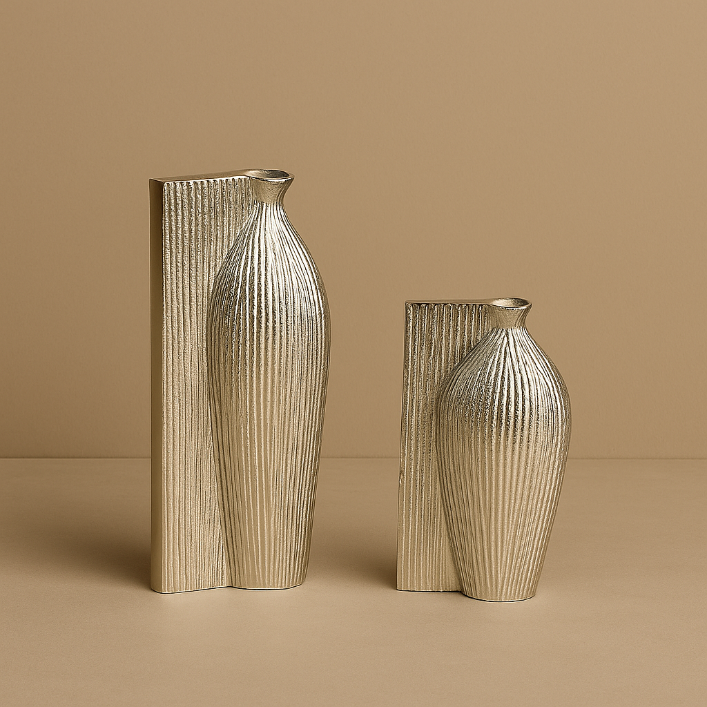 Elara Silver Ridge Vase