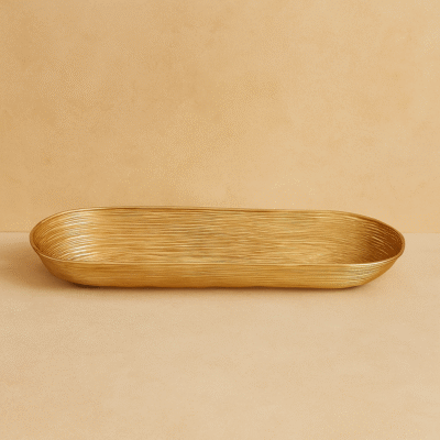 Oval Rattan Tray