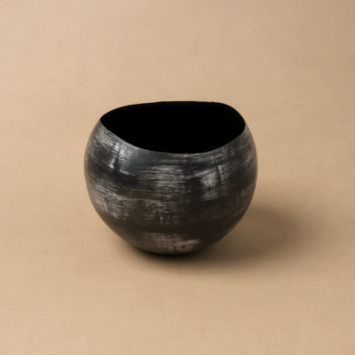 Obsidian Drift Vase