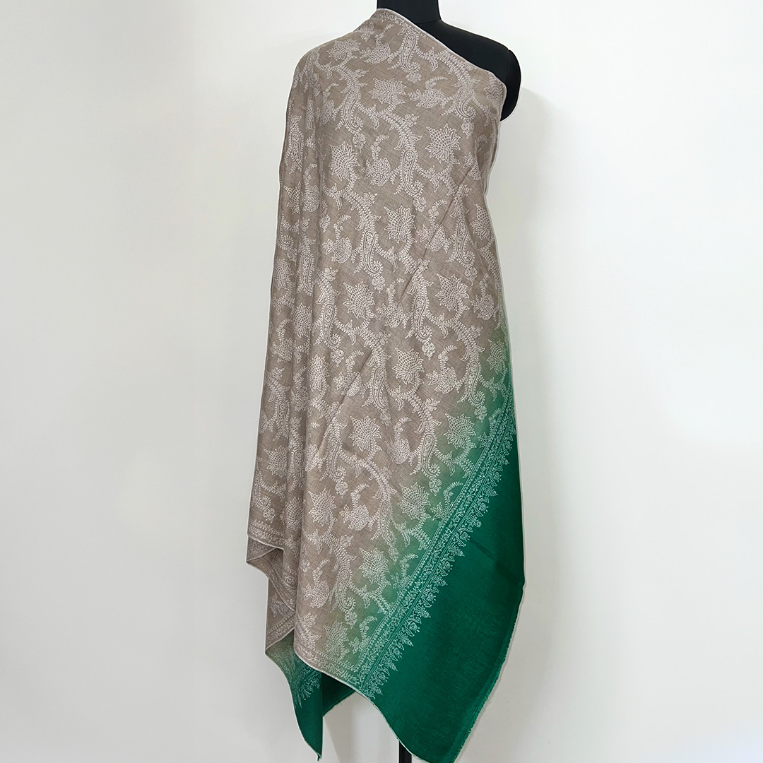 Fully Emb. Shawl #442-2