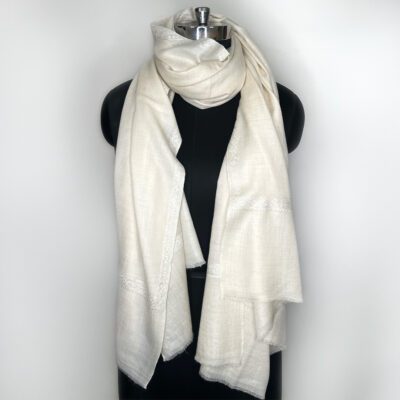 Border Emb. Scarf #065