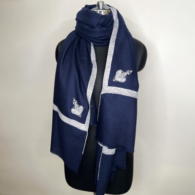 Border Emb. Scarf #745