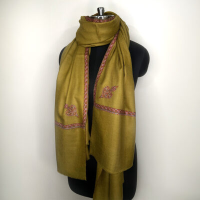 Border Emb. Scarf #063