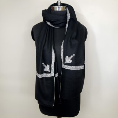 Border Emb. Scarf #244