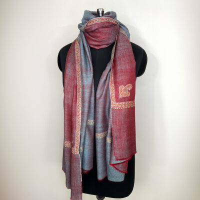Border Emb. Scarf #125