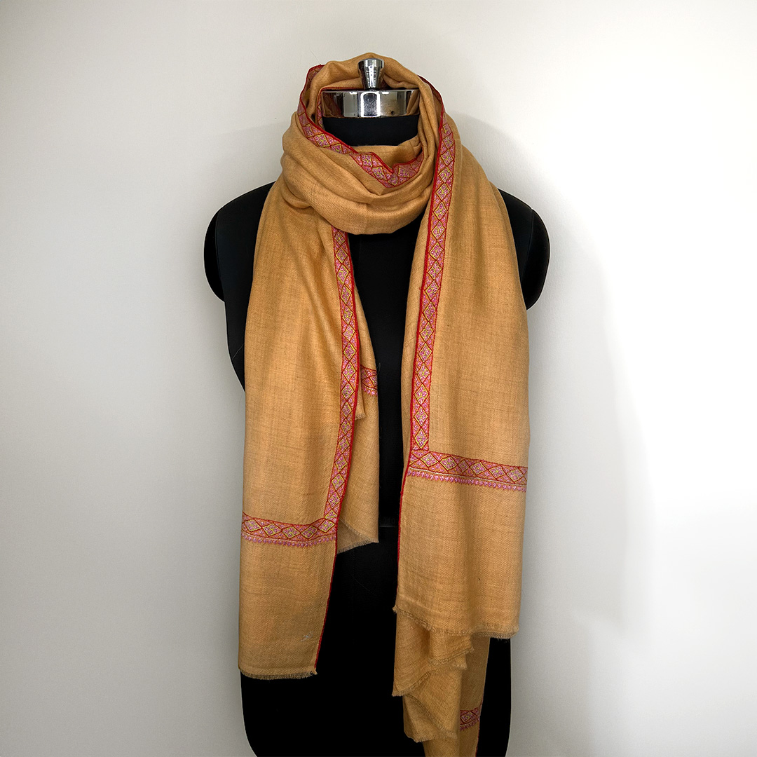 Border Emb. Scarf #403