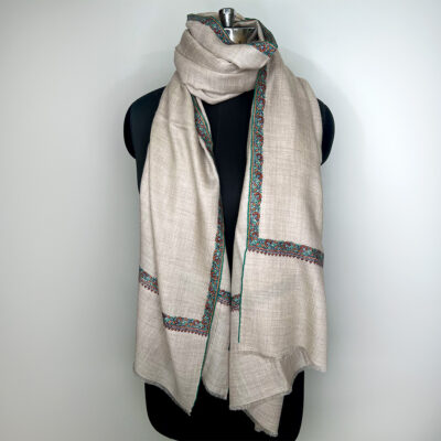 Border Emb. Scarf #843