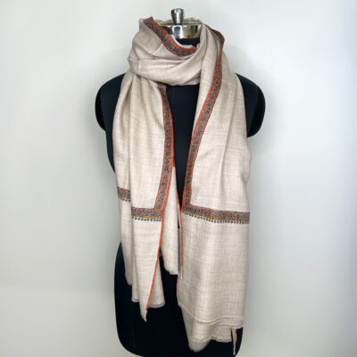 Border Emb. Scarf #605