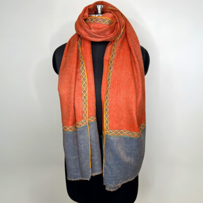 Border Emb. Scarf #333