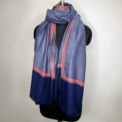 Border Emb. Scarf #005