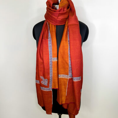 Border Emb. Scarf #333-3