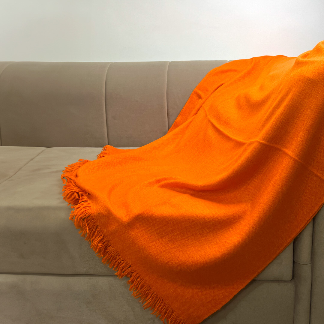 Tangerine Muse Throw